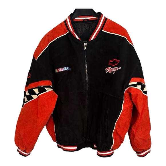 NASCAR Suede Bomber Jacket XL - Picture 1 of 7